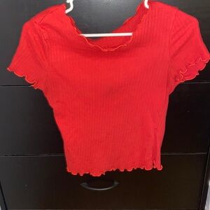 Red women’s shirt